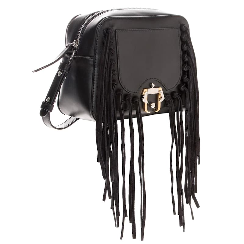 Paula Cademartori Bea Leather Fringe Shopping Bag