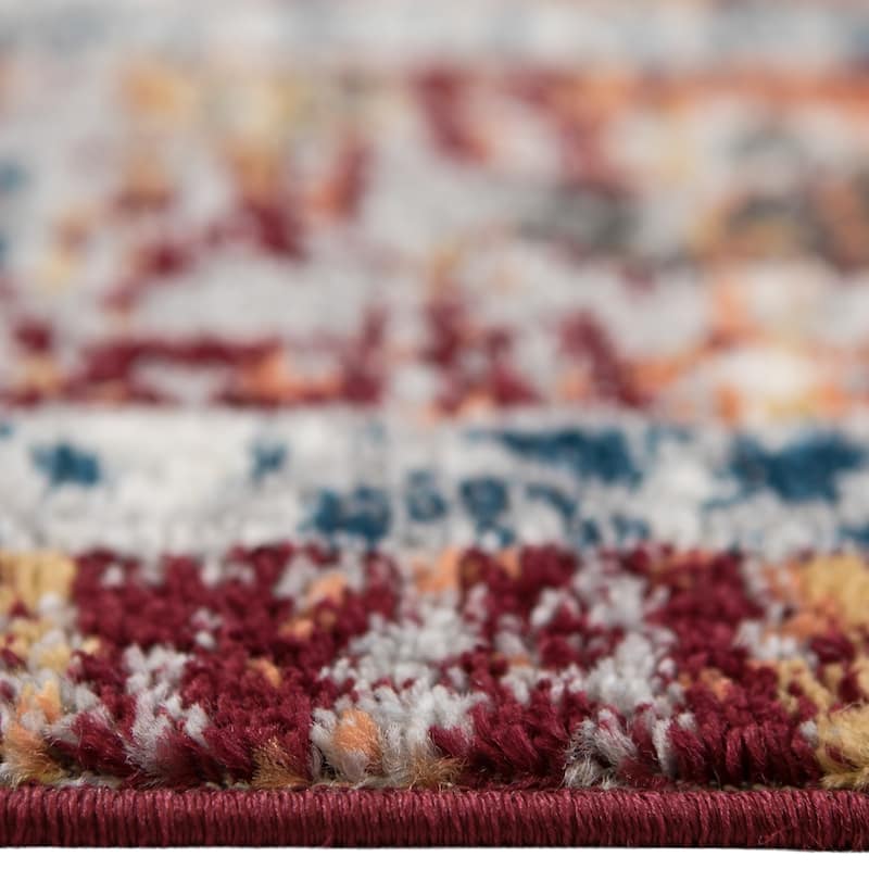 Alvia Xyryl Floral Area Rug - 2' x 6' - Brown