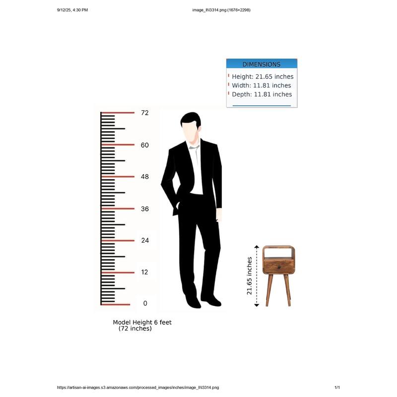 Mini Oak-ish Curve nightstand