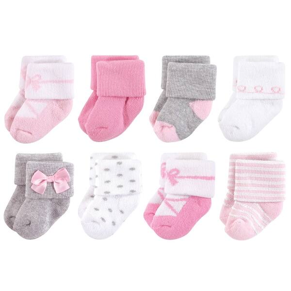 slide 1 of 1, Little Treasure Baby Girl Newborn Socks, Ballerina 0-6 Months - Ballerina