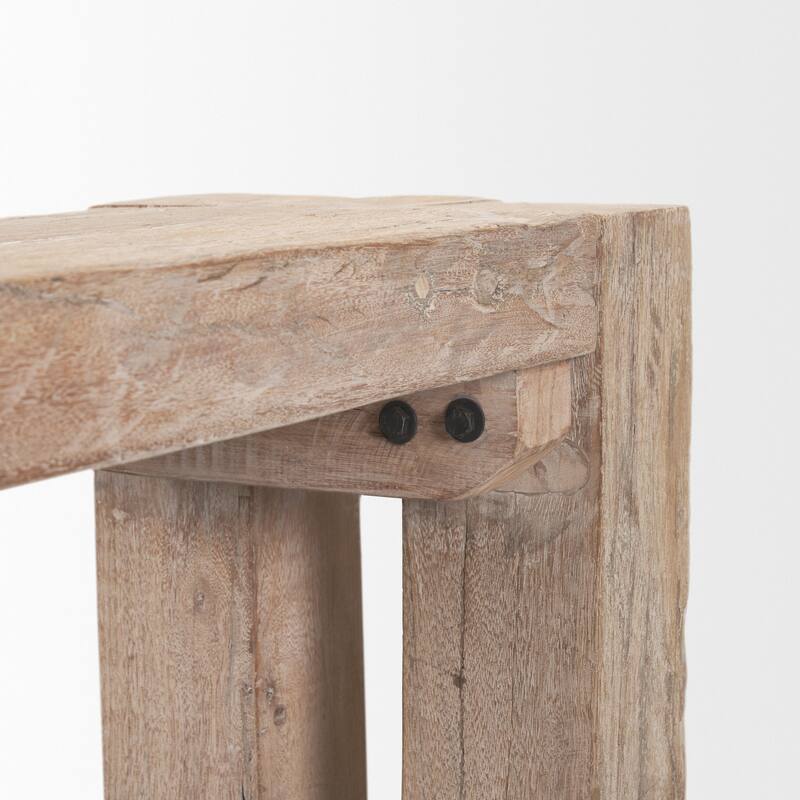 McArthur Whitewash Reclaimed Wood Bench