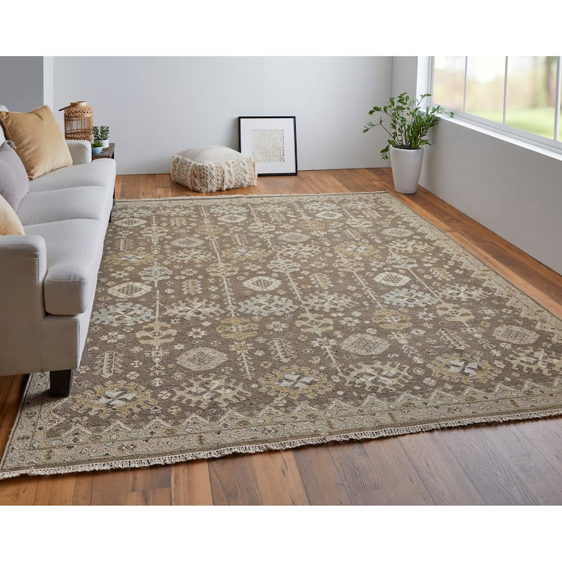 Grand Bazaar Aleska Hand Knotted Oriental Traditional Area Rug