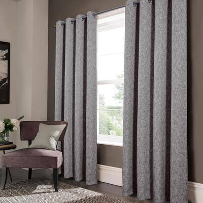 Jordan Linen Look Blackout Grommet Panel 84" - (1x) 52 x 84 in.