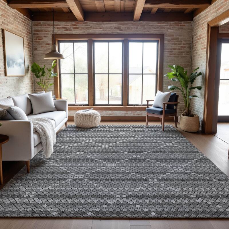 Premium Washable Super Soft Trellis Ombre Mayfield Rug