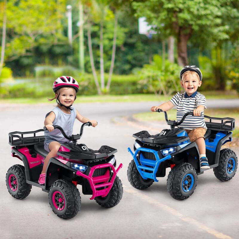 Costway 24V Kids Ride on Electric ATV Car Toy with Spring Suspension & - See Details
