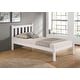 preview thumbnail 20 of 26, Poppy Solid Wood Twin or Full Size Bed Twin White - White