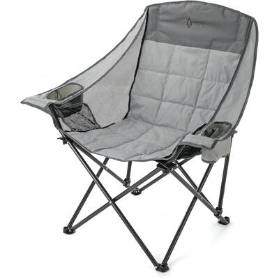 Arrowhead KKS0372U Grey Oversized Folding Camp Chair