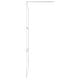 preview thumbnail 67 of 71, vidaXL Walk-in Shower Wall multi size Half Frosted ESG Glass Black