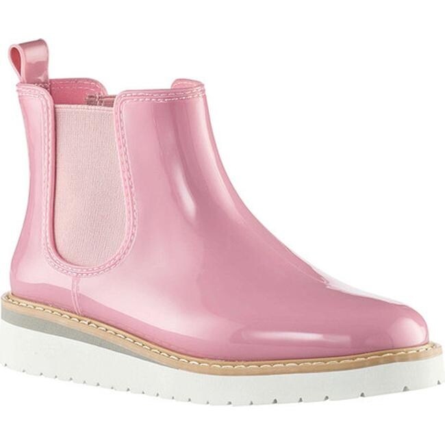 blush rain boots