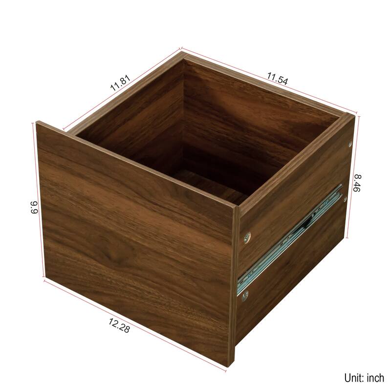 Roomfitters Extendable Coffee Table with Storage Drawers and 6 Wheels, Modern Swivel Living Room Table