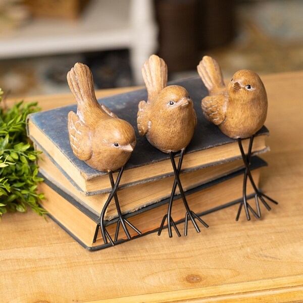 Etched Bird Shelf Sitter (Set of 6) - Bed Bath & Beyond - 40881246