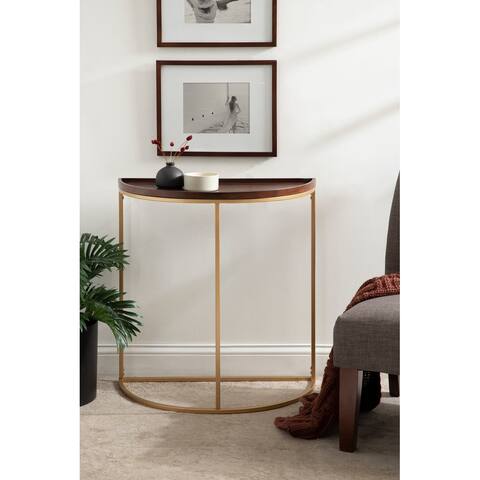 Kate and Laurel Dorrah Half-Circle Console Table
