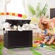preview thumbnail 2 of 21, Wooden Toy Box Kids Storage Chest Bench - 30" x 16" x 19" (L x W x H)