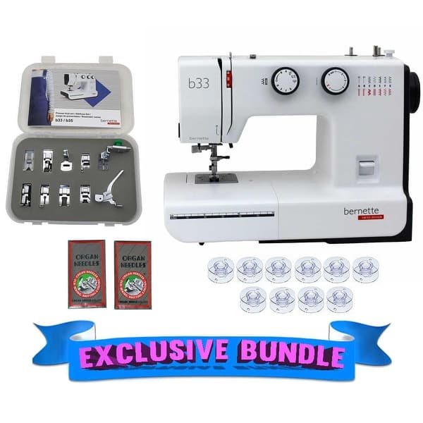 B33 Swiss Design Sewing Machine with Bonus Bundle Bed Bath