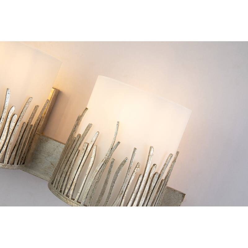 Sawgrass 3 Light Vanity in Distressed Silver