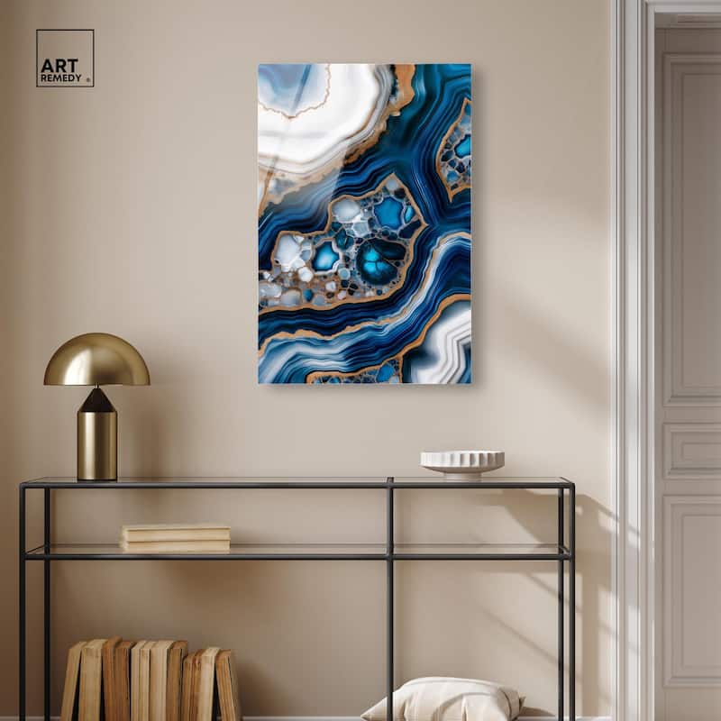 Azure Alveoli I Acrylic by Art Remedy, Ready to Hang