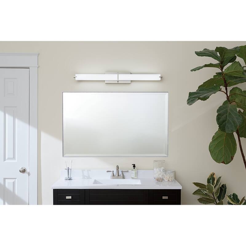Kichler Lighting Transitional 36-inch Brushed Nickel LED Linear Bath/Vanity Light