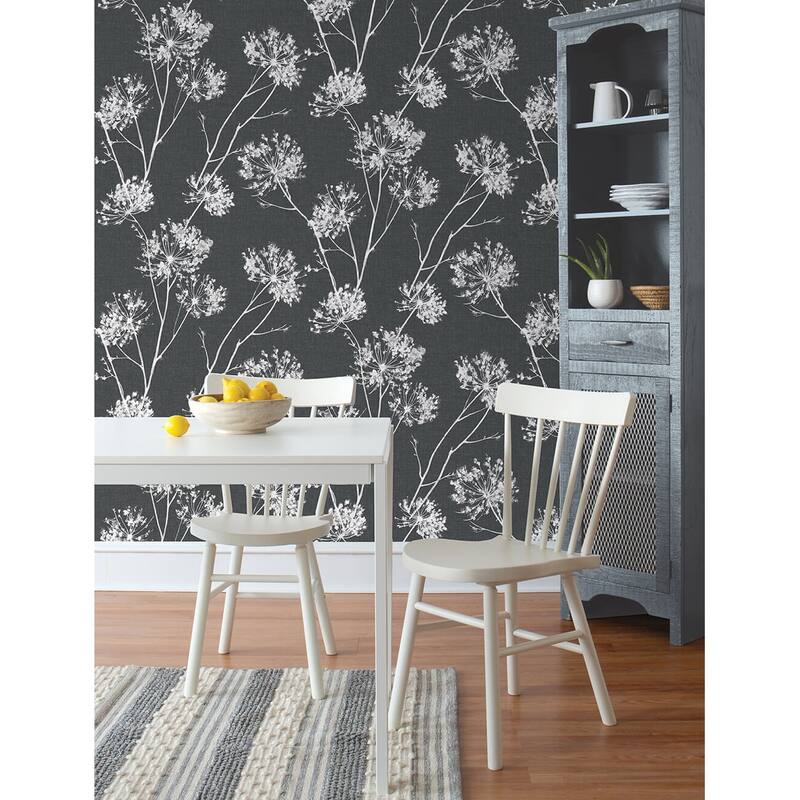 NextWall One O'Clocks Botanical Peel and Stick Removable Wallpaper