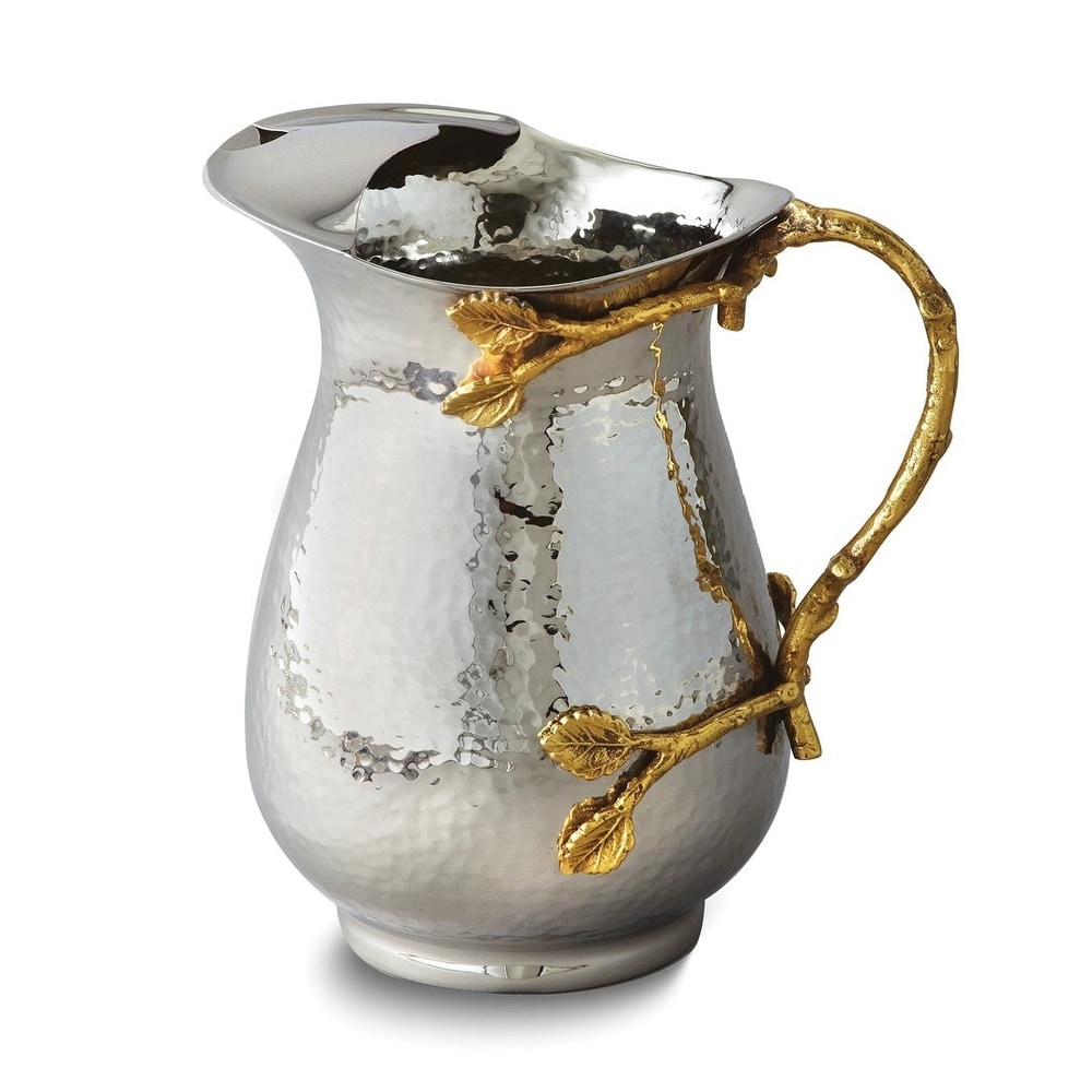 https://ak1.ostkcdn.com/images/products/is/images/direct/20c2ec63cb88fe7a6f9de5d8efa4ad9518d17db3/Curata-Hammered-Stainless-Steel-with-Golden-Vine-Handle-Pitcher.jpg