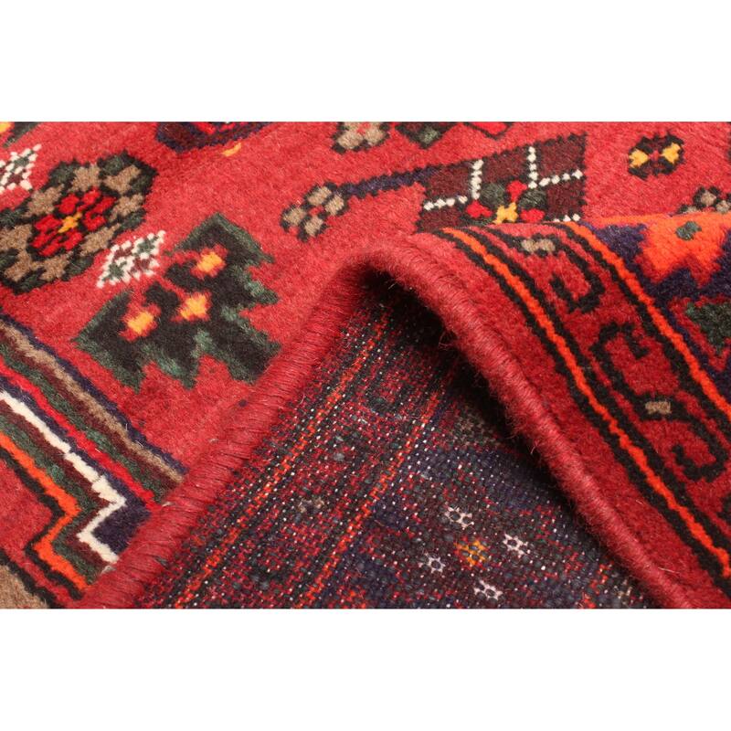 ECARPETGALLERY Hand-knotted Andelz Red Wool Rug - 4'0 x 6'4