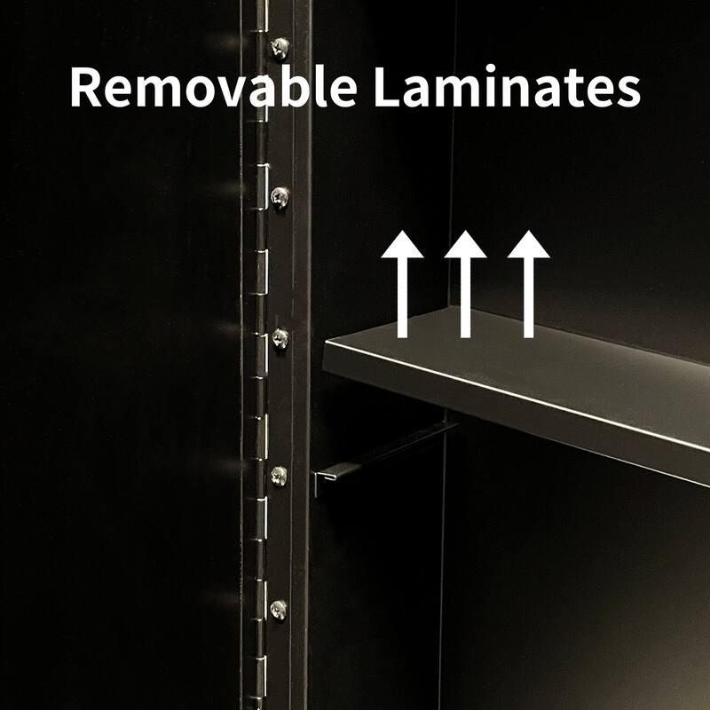 Rectangular Metal Medicine Cabinet with Mirror