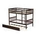 preview thumbnail 70 of 68, Twin Over Twin Rubber Wood Bunk Bed with Trundle, Convertible into 2 Twin Size Beds