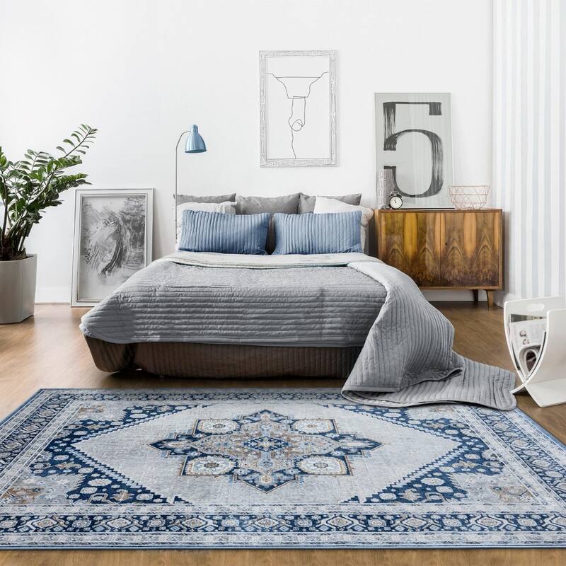 Luxe Weavers Oriental Medallion Area Rug, Medium Pile Carpet