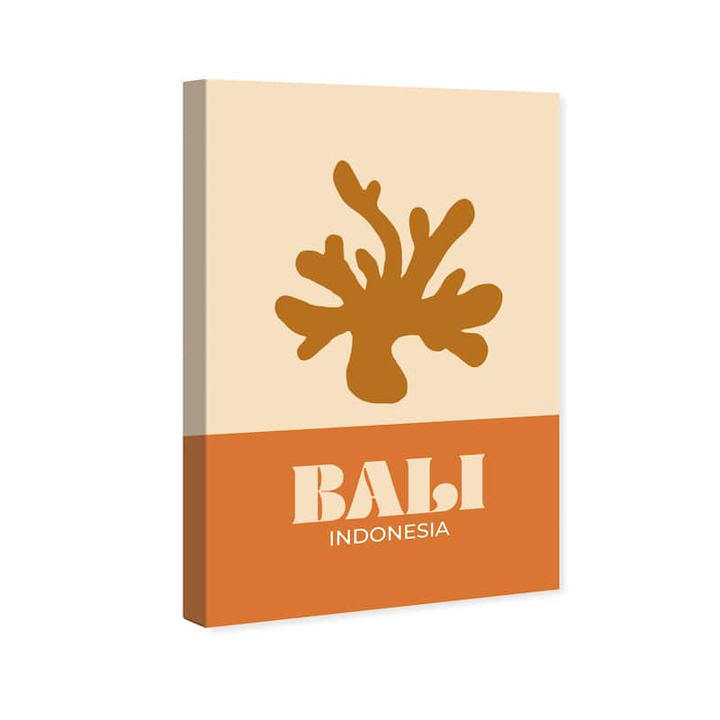 Wynwood Studio Canvas World and Countries Travel to Bali Brown and Vanilla Modern & Contemporary Wall Art Canvas Print