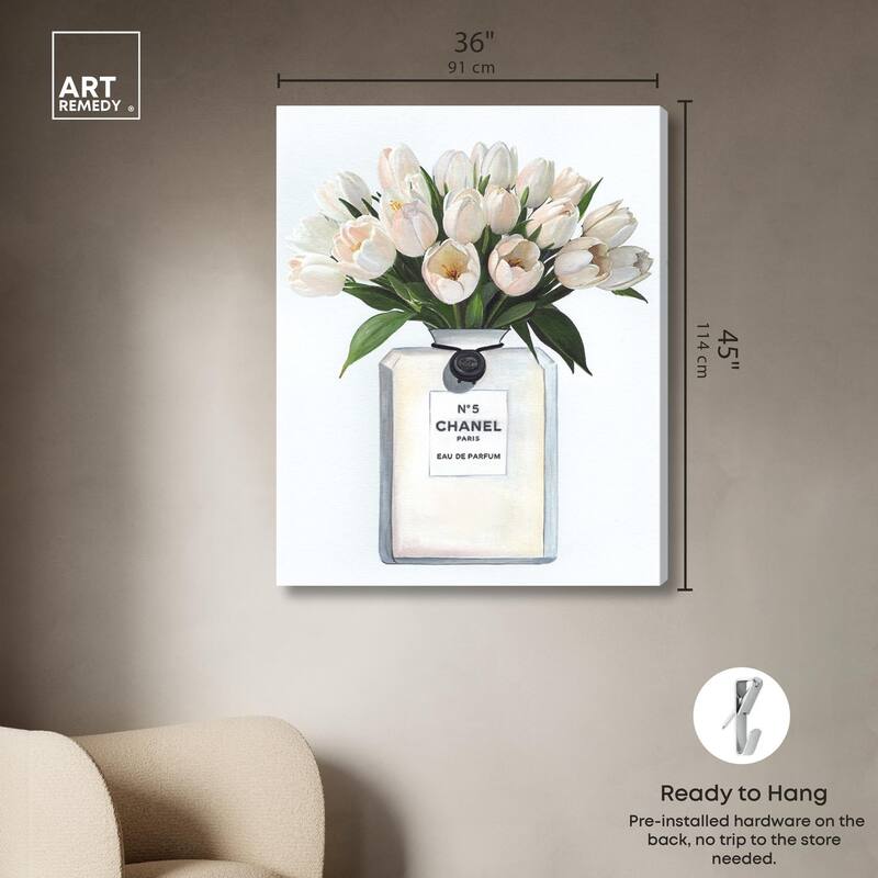 Doll Memories - Floral Happiness Canvas by Art Remedy, Gallery Wrapped