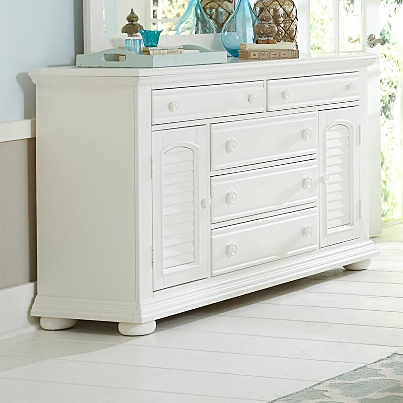 Summer House I Oyster White Dresser & Mirror
