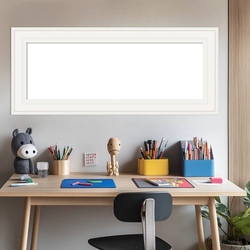 Amanti Art Ridge Black Framed Dry Erase Magnetic Board