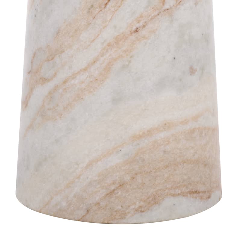 SAFAVIEH Couture Glendale Round Marble Accent Table - 10"W x 10"D x 20"H