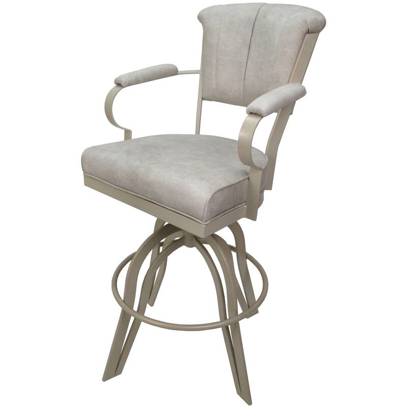 Miami Counter 26" or Bar 30" Metal Bar Stool on A Base - Outlier Stucco - Beige - Counter Height