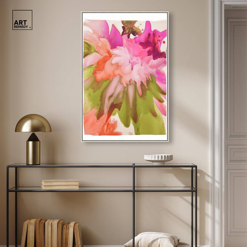 Vibrant Fluidity Floral IV Canvas by Art Remedy