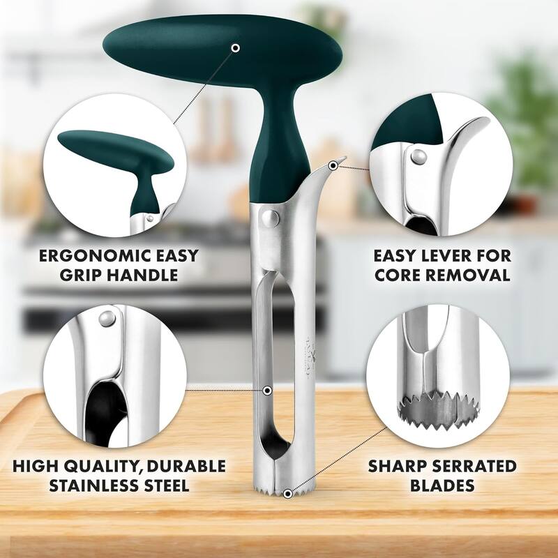 Zulay Kitchen Ultra Sharp Premium Apple Corer Tool