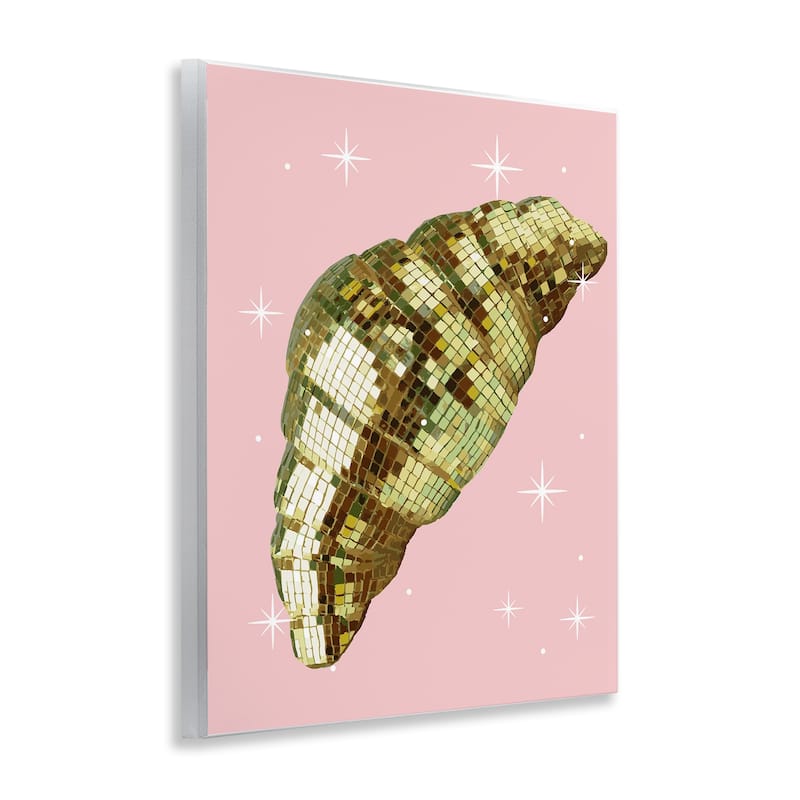 Stupell Luminous Disco Croissant Wall Plaque Art Design By Lil' Rue