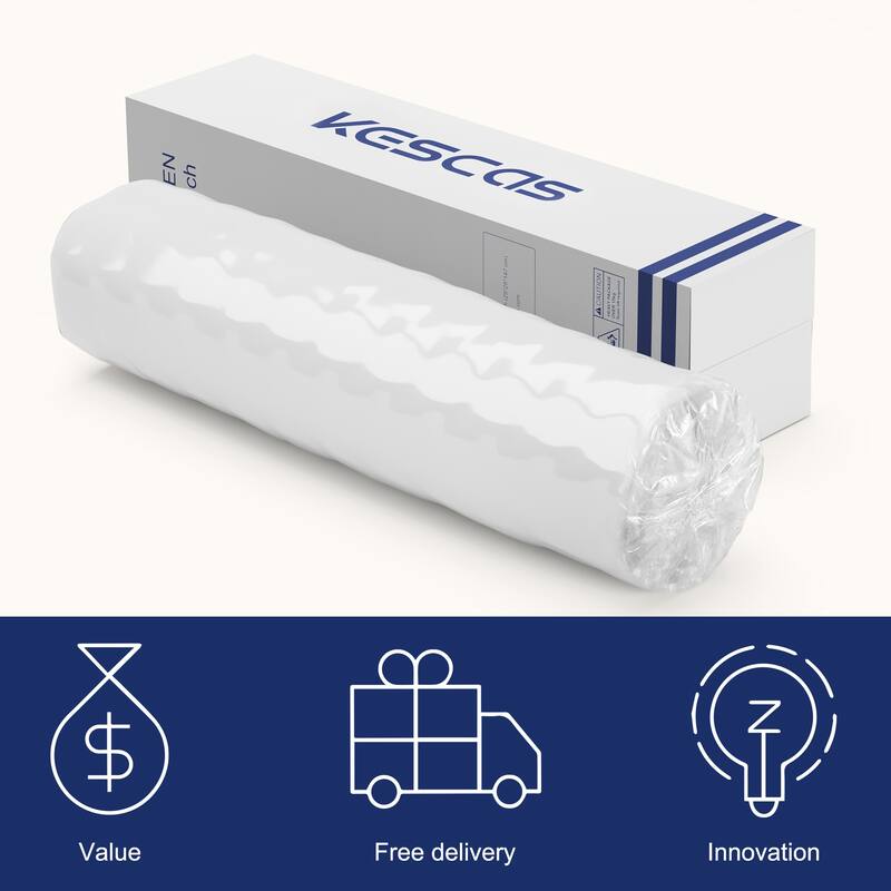 Kescas 8-inch Memory Foam Motion Isolation Pocket Spring Mattress