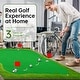 preview thumbnail 4 of 8, Indoor/Outdoor Putting Green Mat with Stainless Steel Challenge Cups & Slope Design for Practice