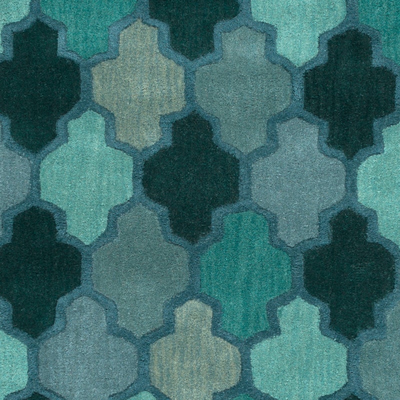 Randall Handmade Geometric Moroccan Wool Area Rug