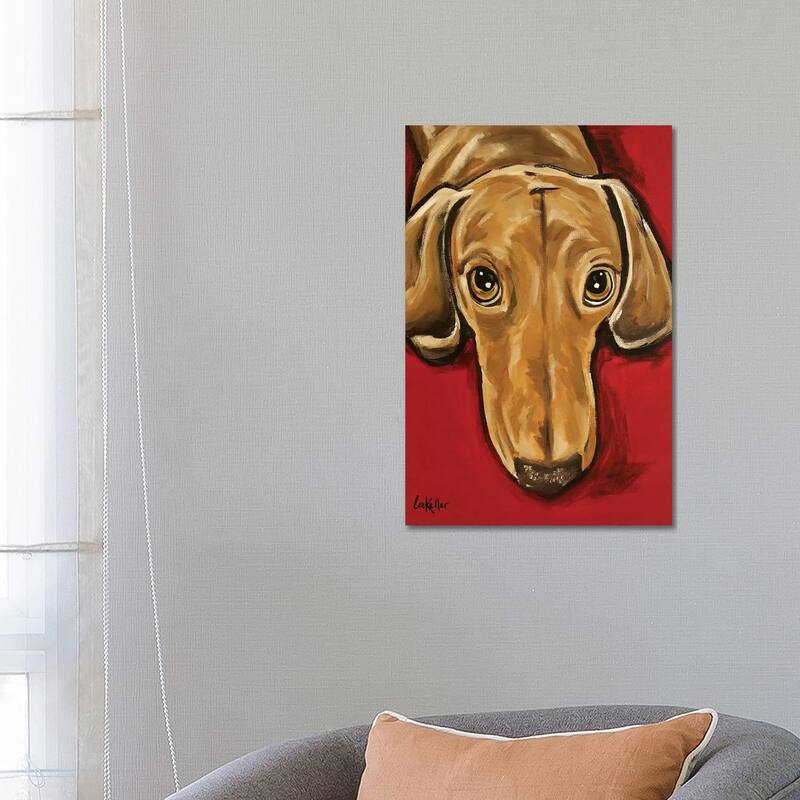 iCanvas "Sammy Dachshund" by Hippie Hound Studios Canvas Print - 26x18x1.5
