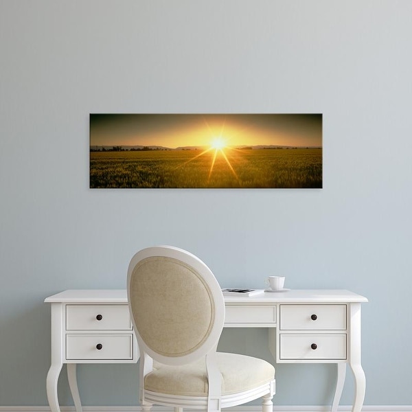 Easy Art Prints Panoramic Images's 'Sunset Solano Co CA USA' Premium Canvas Art