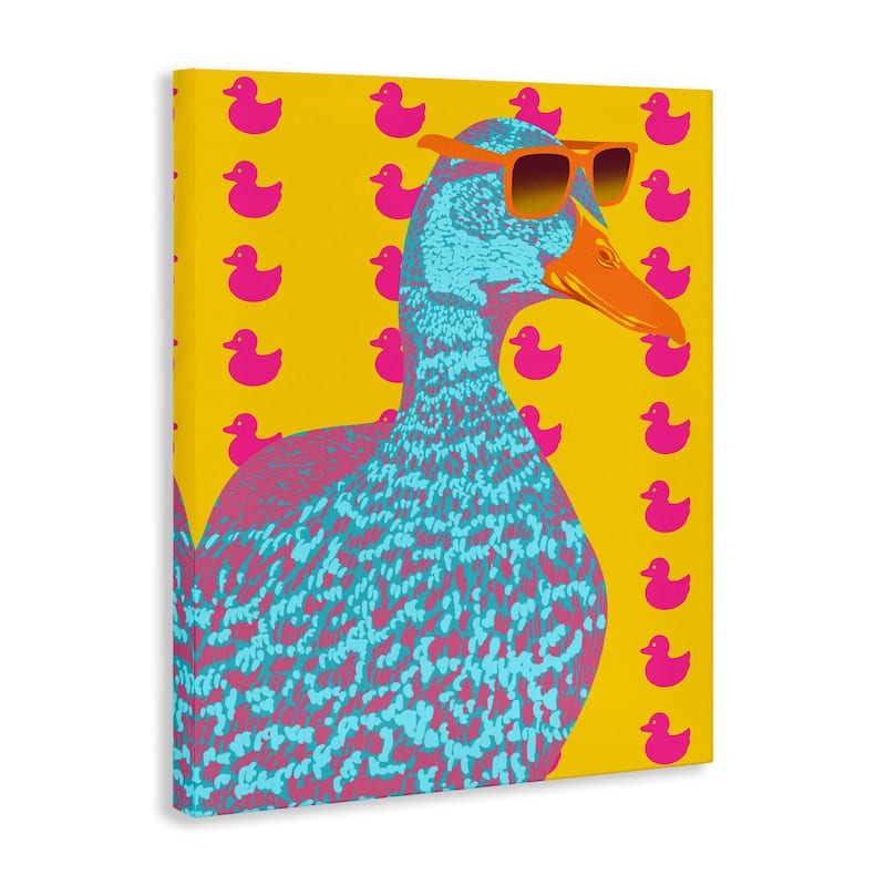 Stupell Quirky Vibrant Goose Canvas Wall Art Design By Marcus Prime
