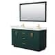 Option Green, Gold Trim, White Quartz Top