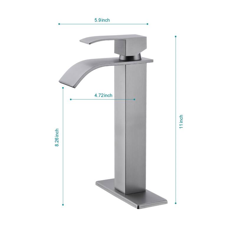 Bathroom faucet with pop-up drain