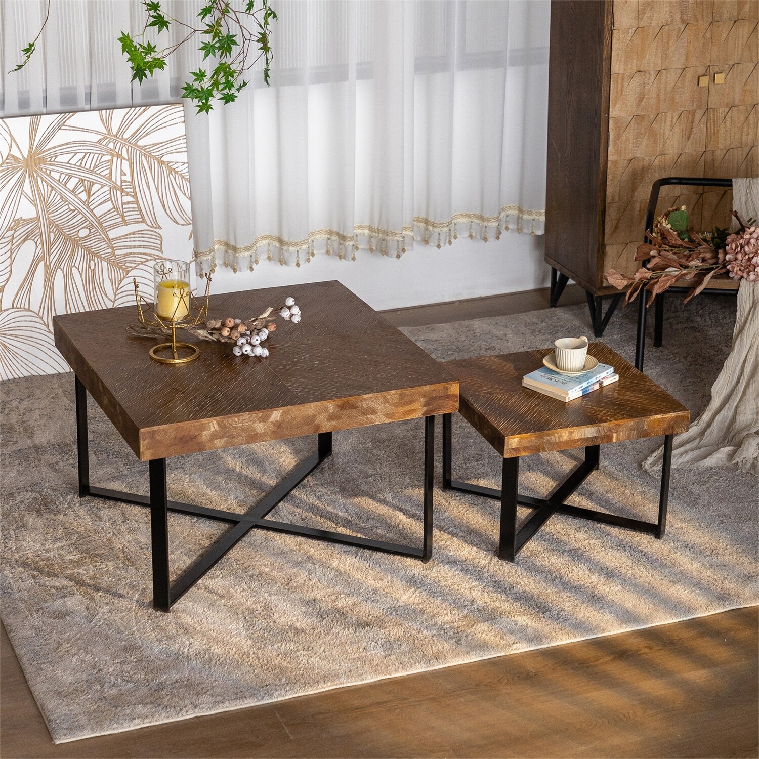 Retro metal sales coffee table legs