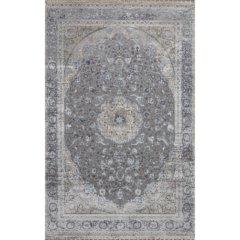 Bashian Guiliana Grey Contemporary Area Rug