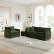 preview thumbnail 149 of 162, Cloud Chenille Upholstered Modular Sectional Sofa with DIY Combination Design Green 2-Seater Sofa+Accent Chairs