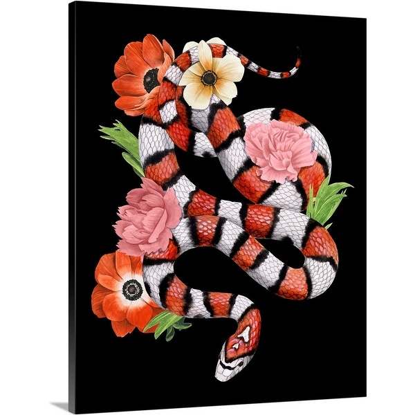 "Red Sweet Serpent II" Canvas Wall Art