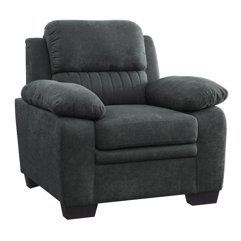 Onofre Fabric Living Room Chair - Dark Grey