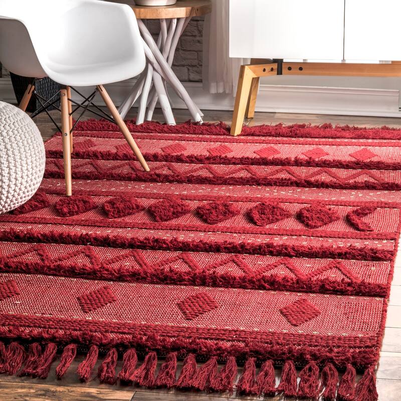 Chandy Textured Wool Area Rug
